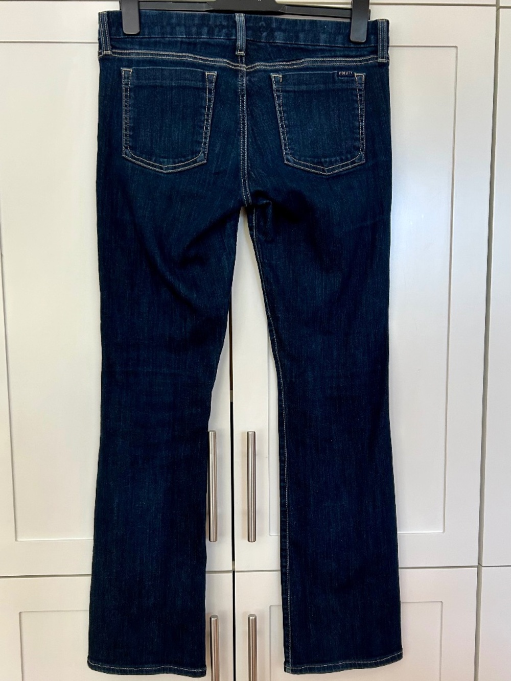 Fidelity 31 Sequoia 👢Denim Women's Brooklyn Low Mid-rise Boot Cut Dark Jeans